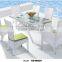 High Quality Skid Resistant Fashionable Recyclable Garden Wicker Furniture Table and Chairs