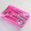 Wholesale 24PCS Stainless Steel PP Plastic Handle Flatware Set With Plastic Tray