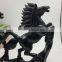 Obsidian horse sculpture animal carvings