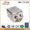 cUL Certification Low Pass Single Phase EMI RFI Noise Filter