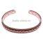 Factory directly top quality pure cooper jewelry brass bracelet energy health bio magnetic bangle energy bangle for women