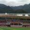 PVC tensile fabric architecture membrane covering stadium grandstand , PVDF tensioned architecture gymnasium