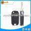 plastic 2 button replacable remote key blank with black color uncut right blade without logo for opel vectra zafira