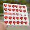 epoxy heart stickers