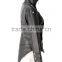 Punk Rave Gothic Winter Slim Unisex Military Jacket Coat Cowhide Leather