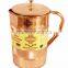 IndianArtVilla Pure Copper Jug Pitcher with Lid 1750 ML - Storage Drinking Water Home Hotel Restaurant Benefit Yoga Ayurveda