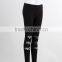 F5W31003 China Leggings Supplier Black Cut Out Shiny Yoga Leggings Women Work Out Leggings