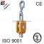 WITH SWIVEL REGULAR DOUBLE WOOD PULLEY BLOCK