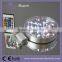 RGBW 6 inch round shape led under vase base wedding decoration centerpiece light with battery operated