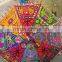 Indian handmade heavy work cotton sun elephant parasol umbrella
