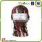 Ear hat high quality sublimation flame balaclava one hole fleece mask