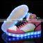 2016 The Latest High Neck Shoes For Men LED Light Up Shoes