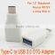 For new Macbook USB 3.1 C Type male to USB3.0 A Female adapter Converter Made in China for Google Nexus 5x/6p Lumia 950 xl