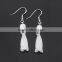 Fashion 925 sterling silver mangnolia flower earrings ! agate earrings !