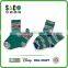 green free knitting stripe children socks