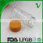 PET beverage round clear 100ml wide mouth plastic bottle