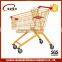 Wholesale Grocery Store Four Wheel Supermarket Pull Cart Shopping Trolley