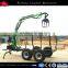 High quality Log Crane Trailer Matching Tractors or ATV with Hydraulic Systerm