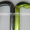 Carabiner safety snap hook and bulk with lock for climbing