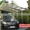 waterproof car cover aluminium frame plastic cantilever carport