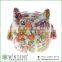best toys for 2015 christmas gift owl shape flower patterns ceramic animal piggy bank for decoration