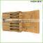 Quality & Elegant Bamboo Knife Block Knife Storage Tray Homex BSCI/Factory