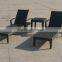 Adjustable outdoor rattan daybed lounger