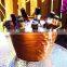 Large Galvanized metal oval party tubs ice bucket with wood handles