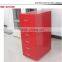 kid furniture make in China 6 metal drawer mobile storage cabinet unit