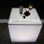 Led furniture Plastic RGB color change led cube