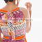 lady's strap shoulder positioning print maxi dress