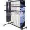 practical double sided floor wire mesh display racks and stands