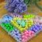 Hot DIY Bracelet Acrylic neon Bead set Accessories Girl Toys Mixed Kids Beads with Box Beads for Children
