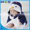 Cuddle Snuggle Custom Cotton Terry Animal Head Plush Baby Blanket With Embroidered