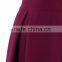 100% Polyester Pleated Side Pocket Midi Skirt Wholesale Women Skirts Outfit 2016