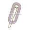 Fashion Popular Rectangle Gold Plated Pink Enamel Woman Hair Clip