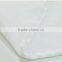 Polyester white plain waterproof shower curtain with hooks