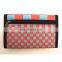 New trendy men's canvas 3 fold wallet customized
