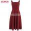 latest sesign off shoulder girls strap dress fashion party wear midi dresses women