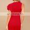2017 latest design sexy women bodycon midi dress