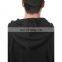 mens black skull soldier zipper hoodie