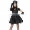 2017 New Black Cosplay Party Dress Sexy Police Officer Halloween Costume