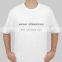 white t shirt plain custom mens