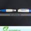Rubber grip plastic ball pen with metal clip