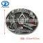 Custom 3D Metal masonic belt buckles