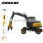Made in China 4 wheel excavator with 0.3m3 bucket capacity
