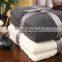 Hot Sale High Quality Solid Color Wholesale Wool Chunky Cotton Crochet Knit Throw Blanket For Winter