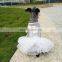 Custom Yarn Tutu Skirt Princess Dresses Sequins pet Dog Dress dog apparel