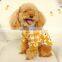 Cute Dog Clothes knit sweater Bichon plaid Rose flower Pet puppy apparel