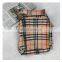 Autumn Winter Dog Coat Pet Plaid Jacket Teddy Corgi Schnauzer Pomeranian Mischievous Pet Clothing
